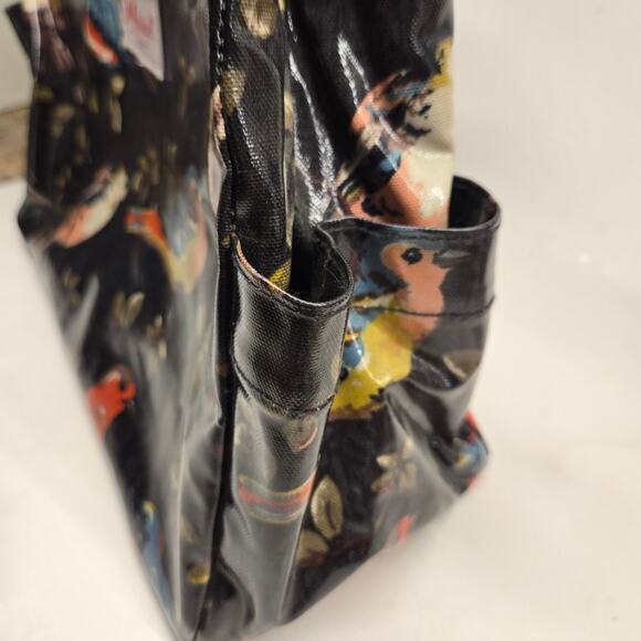 Cath Kidston London Garden Bird Motif Multicolor Oilcloth Day Bag Charming - Picture 6 of 10